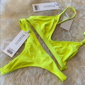 NWT Small top Small Bottom White Fox Swim